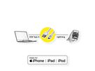 ROLINE USB 2.0 Sync- & Ladekabel mit Lightning Connector, weiß, 1,8 m