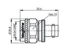 TELEGÄRTNER Adapter BNC-Buchse / N-Stecker