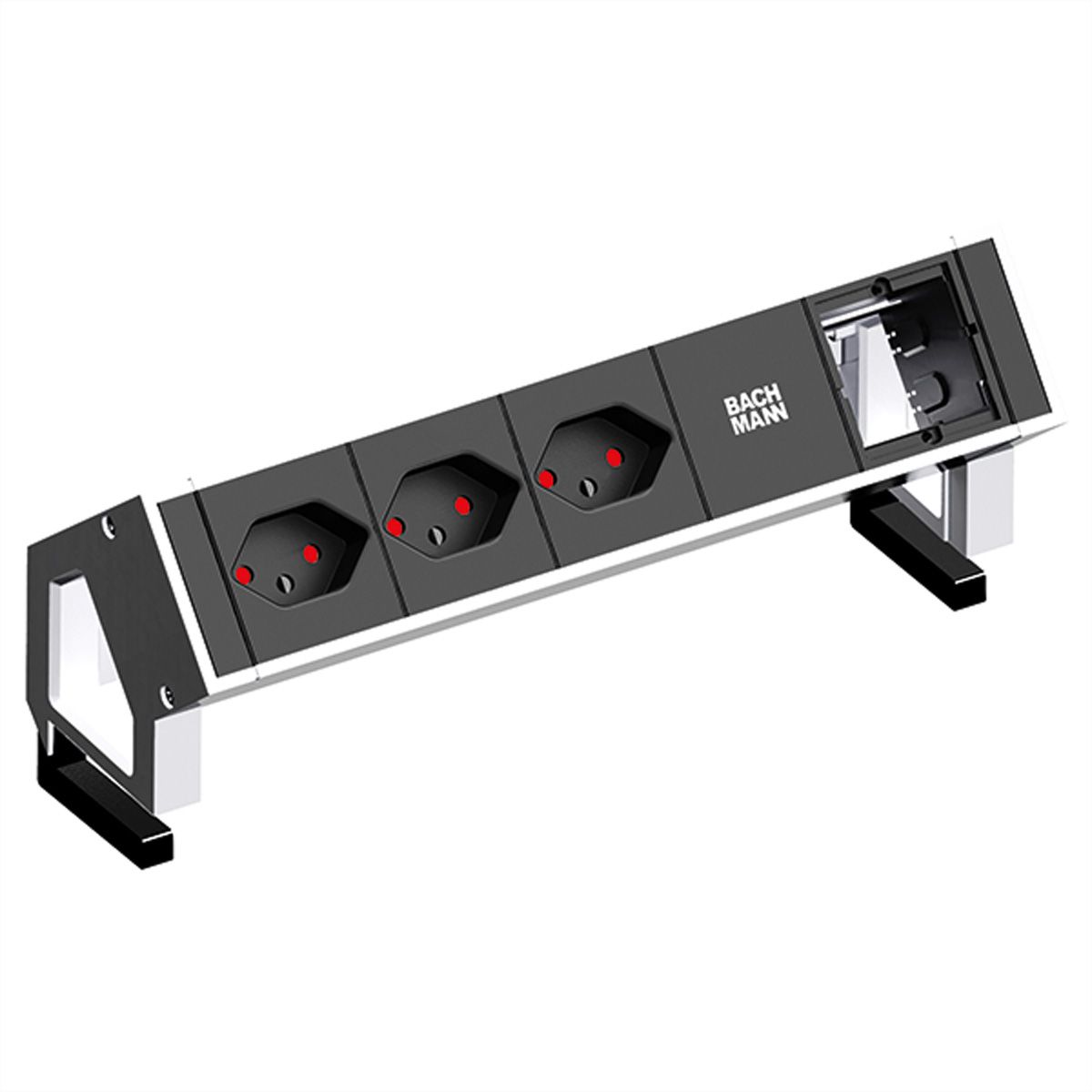 BACHMANN DESK2 3xCH T13 90° 1xCM, Strom 0,2m GST18 RAL9010, United Kingdom