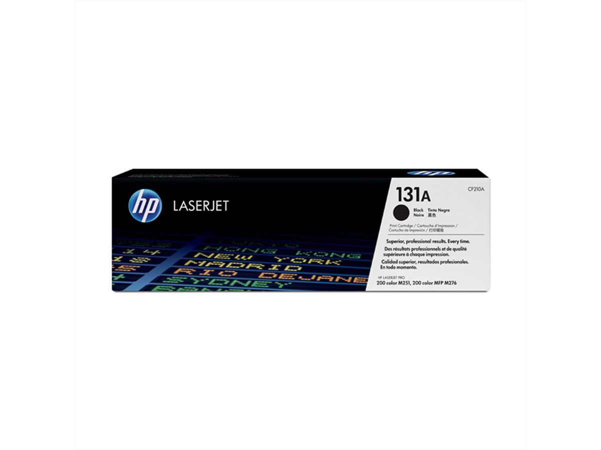 CF210A, HP Color LaserJet Druckkassette schwarz, Nr. 131A,  ca. 1.600 Seiten