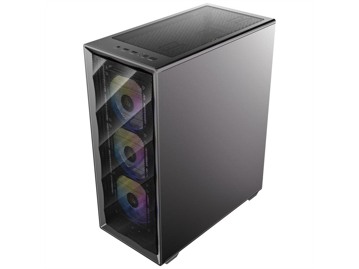 ANTEC AX85 ARGB PC Gehäuse Midi Tower Gaming ATX, schwarz