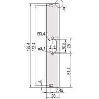 SCHROFF Frontplatten für D-Sub Steckverbinder - TEILFRONTPL.3HE 4TE 1X9 DC