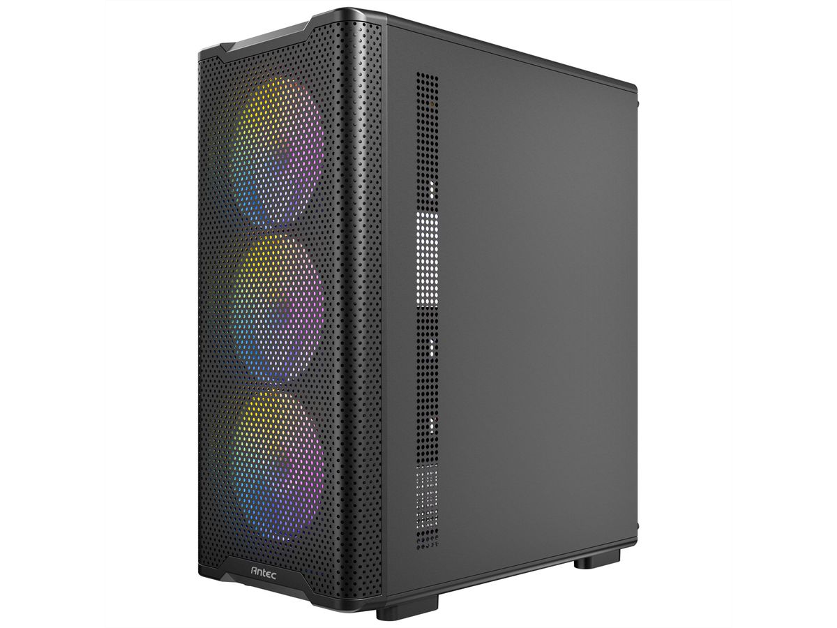 ANTEC VX-310 ARGB ATX, Micro-ATX , ITX Mid Tower Gaming PC Gehäuse, schwarz