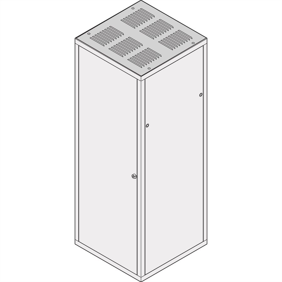 SCHROFF Dach, gekiemt, RAL 7021 - DACH M.KIEMEM 600B 900T 7021