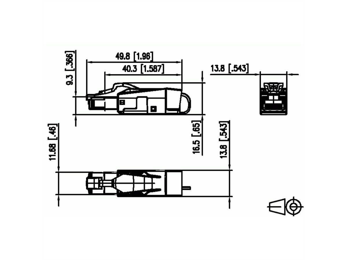 METZ CONNECT C6A RJ45 field plug pro