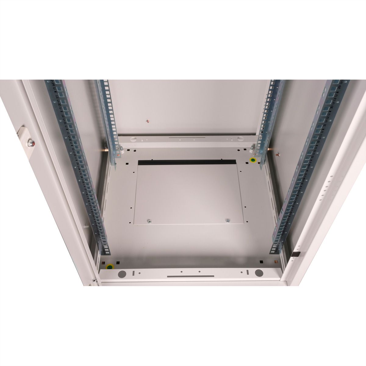ROLINE 19-Zoll Netzwerkschrank Basic 42 HE, 600x600 BxT Glastür grau