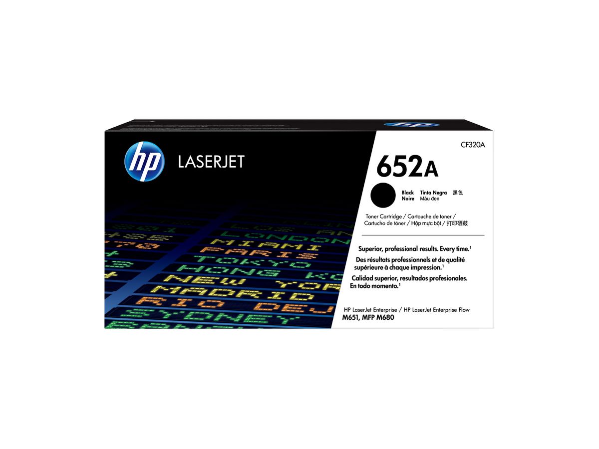 HP 652A Schwarz Original LaserJet Tonerkartusche