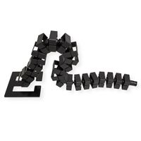 BACHMANN Kabelschlange Quadro Set schwarz