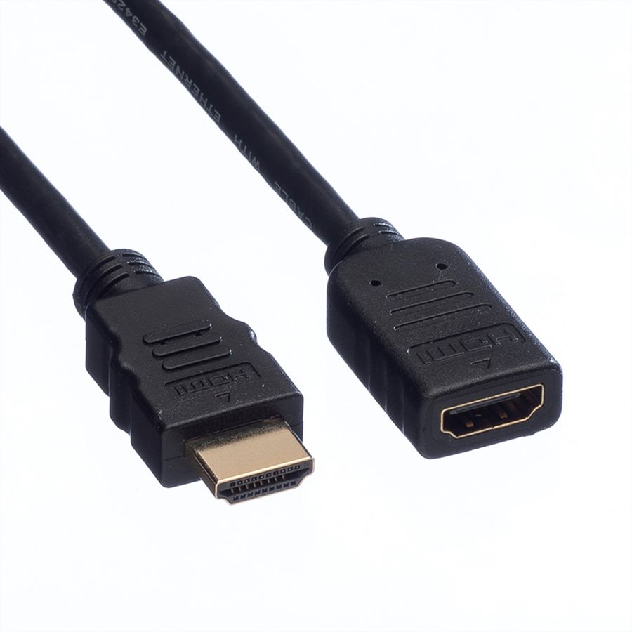 VALUE HDMI High Speed Verlängerungskabel, mit Ethernet, ST-BU, 1,5 m