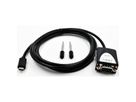 EX-2311-2IS USB2.0 C zu 1 x RS-232 1,8m 15KV Überspannungsschutz FTDI Chip-Set, schwarz, 1,8 m