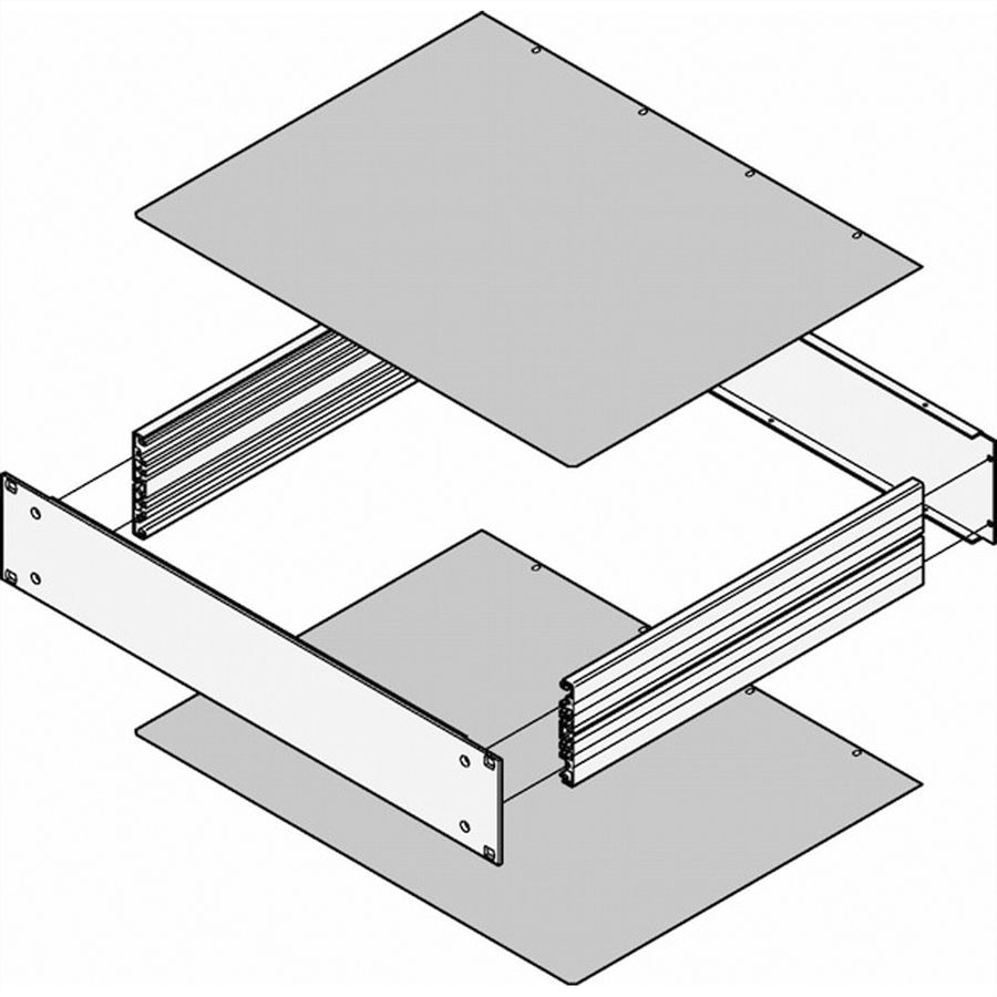 SCHROFF Abdeckbleche - ABDECKBLECH 400T GESCHLOSSEN