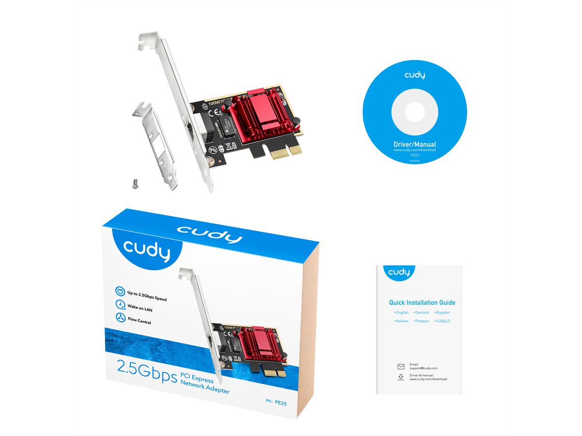 CUDY PE25 2.5G PCI Express Adapter