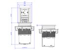 BACHMANN ELEVATOR 1xCEE7/3 USB Charger, Strom 2,0m CEE7/7