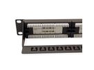 VALUE Kat.6A 19"-Patchpanel, 24 P, ungeschirmt, schwarz