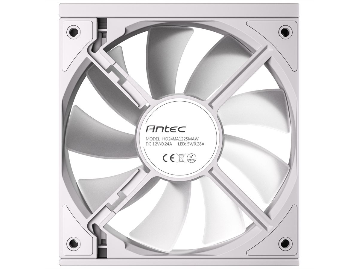 ANTEC C120 ARGB Fan PC Gehäuselüfter 120mm 3er Pack, weiß