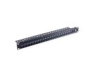 VALUE 19"-Keystone-Modulträger, 24 Ports, 1HE, geschirmt, schwarz