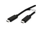 ROLINE USB 3.2 Gen 2 kompatibles Kabel, C-C, ST/ST, 10Gbit/s, Emark, 85W, schwarz, 7 m