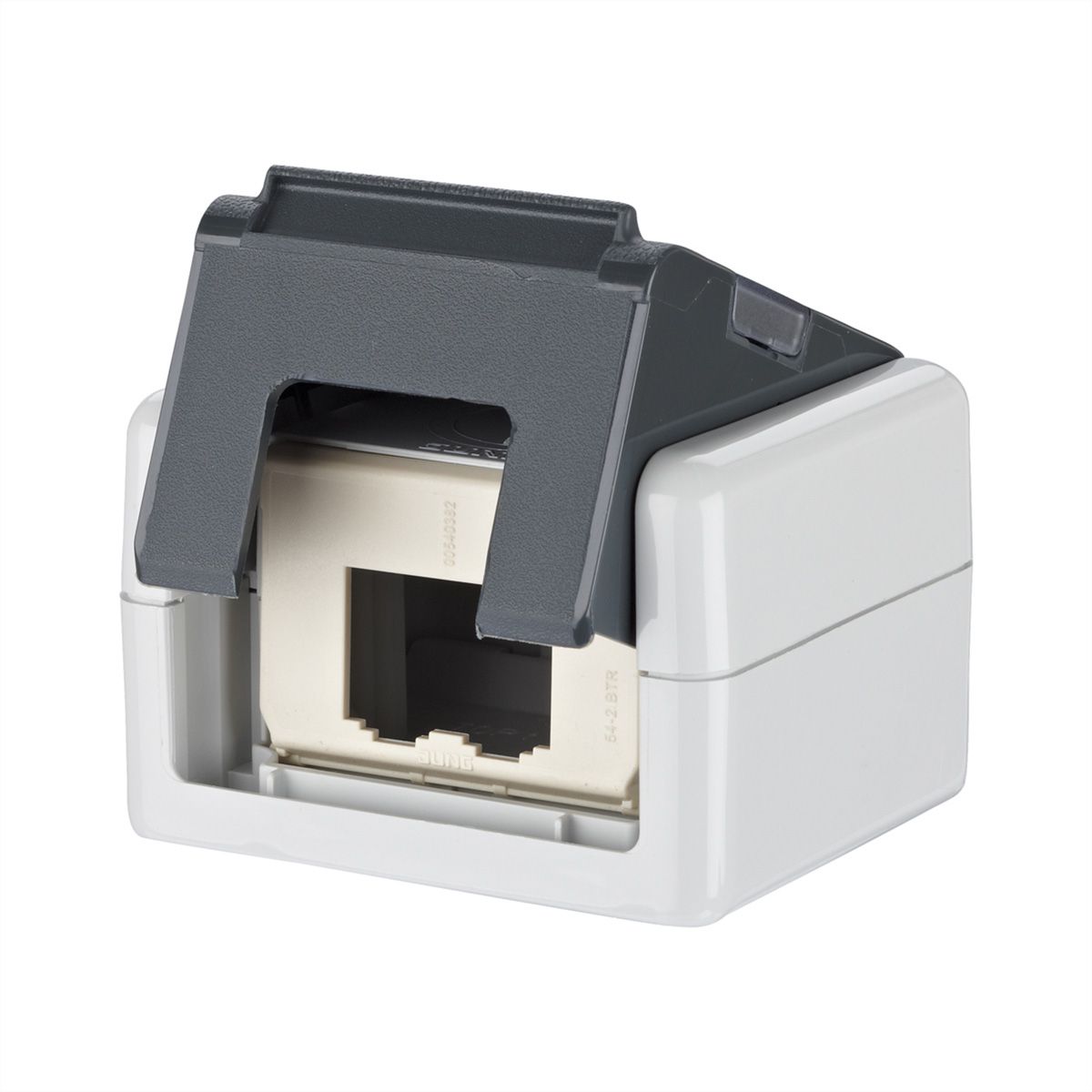 METZ CONNECT Modul IP20 AP-Gehäuse grau, mit PK-Auslass unbestückt