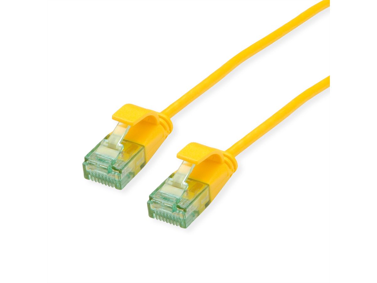 ROLINE RM UTP DataCenter Patchkabel Kat.6A (Class EA), slim, gelb, 5 m