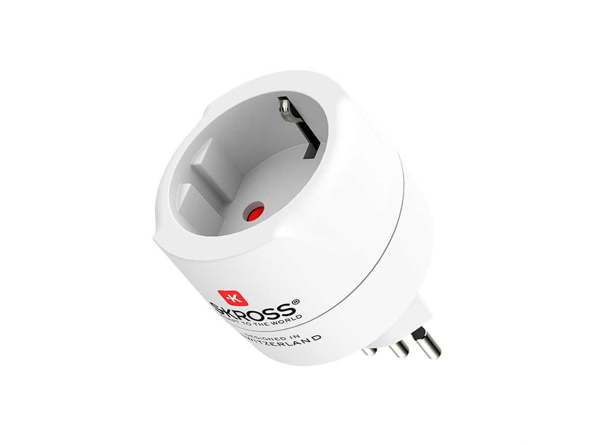 Skross Europe to Switzerland + Italy + Brazil Reiseadapter