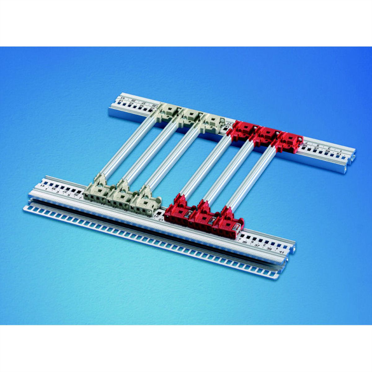 SCHROFF Führungsschiene mit Codierung, Nutbreite 2,5 mm, Einzelteile für Sonderlängen - FUEHRUNGSSCH PROF 2.5 160T