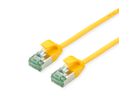 ROLINE RM U/FTP DataCenter Patchkabel Kat.6A (Class EA), slim, gelb, 0,15 m