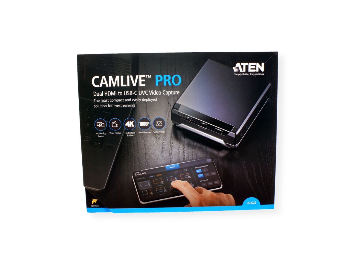 ATEN UC3022 CAMLIVE PRO HDMI to USB-C Video Capture