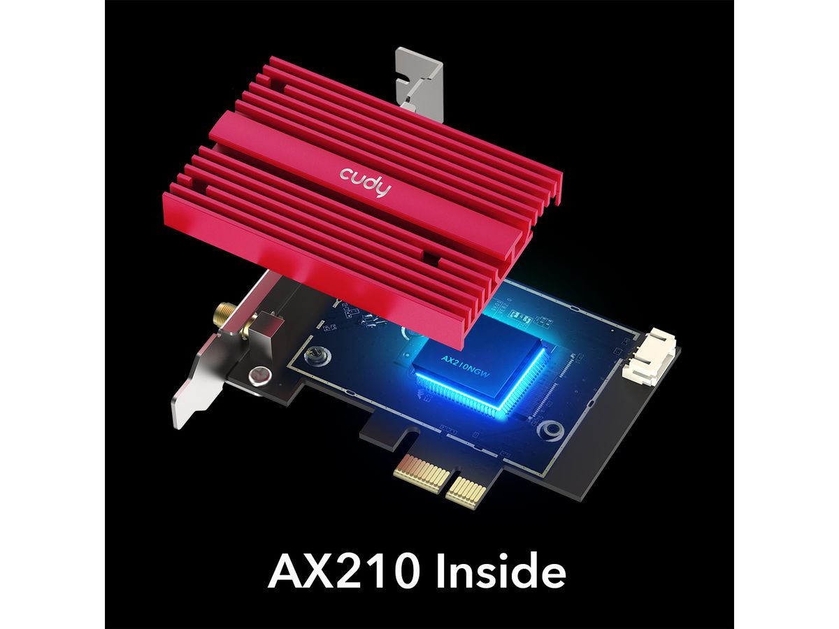 CUDY WE4000 AX5400 Wi-Fi 6E PCI Express Adapter