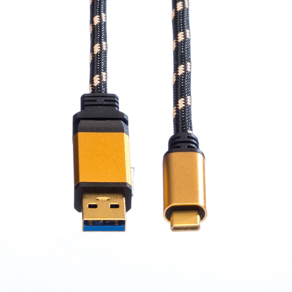 ROLINE GOLD USB 3.2 Gen 1 Kabel, USB A-C, ST/ST, 0,5 m