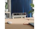 BACHMANN DESK2 2xCH 90° 1xUSB C/C 65W, L=0,2m RAL9010