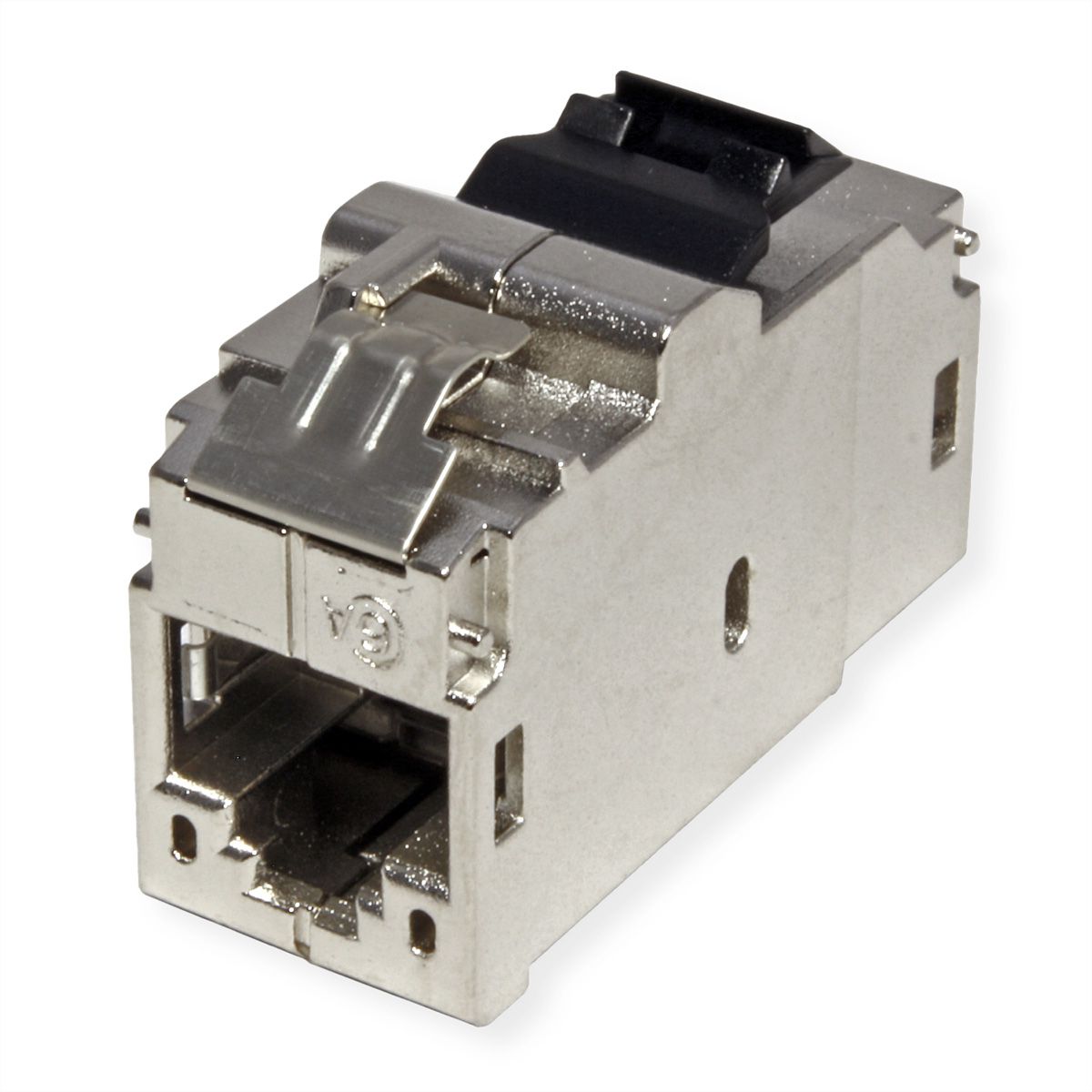 BACHMANN Keystone CAT6 Klasse Ea STP Kupplung RJ45 geschirmt 10GBit, silberfarben