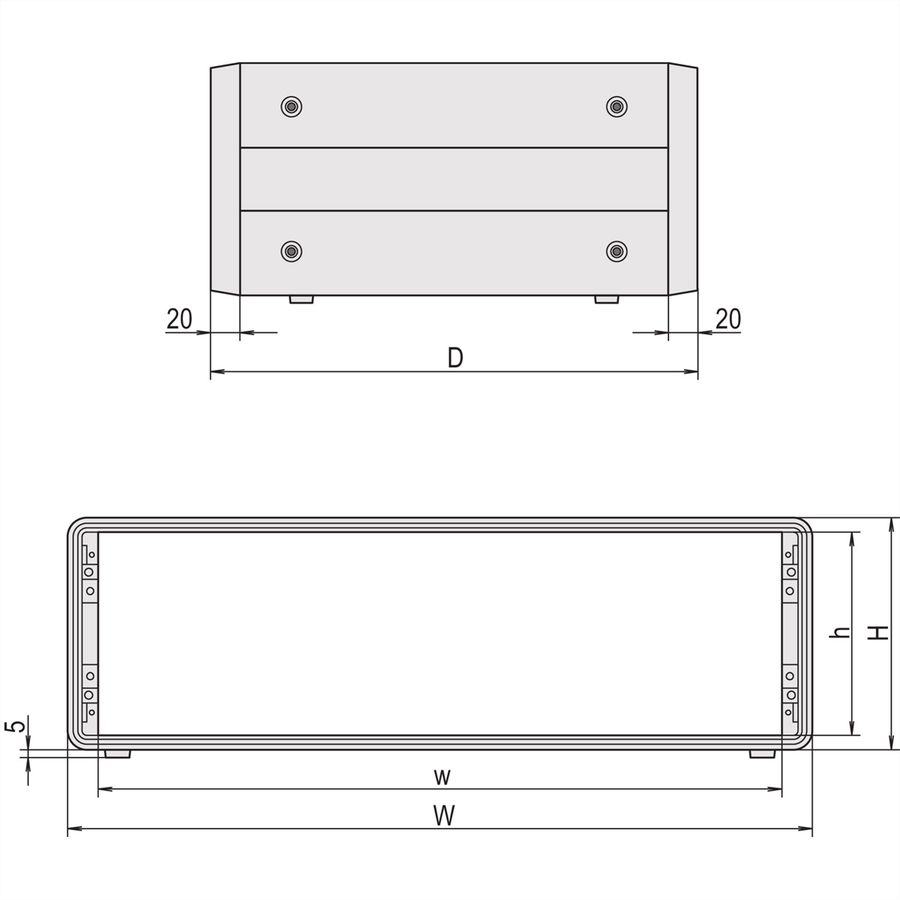 SCHROFF Komplettgehäuse 3 und 6 HE - COMPAC PRO GEH.3HE 42TE 271T