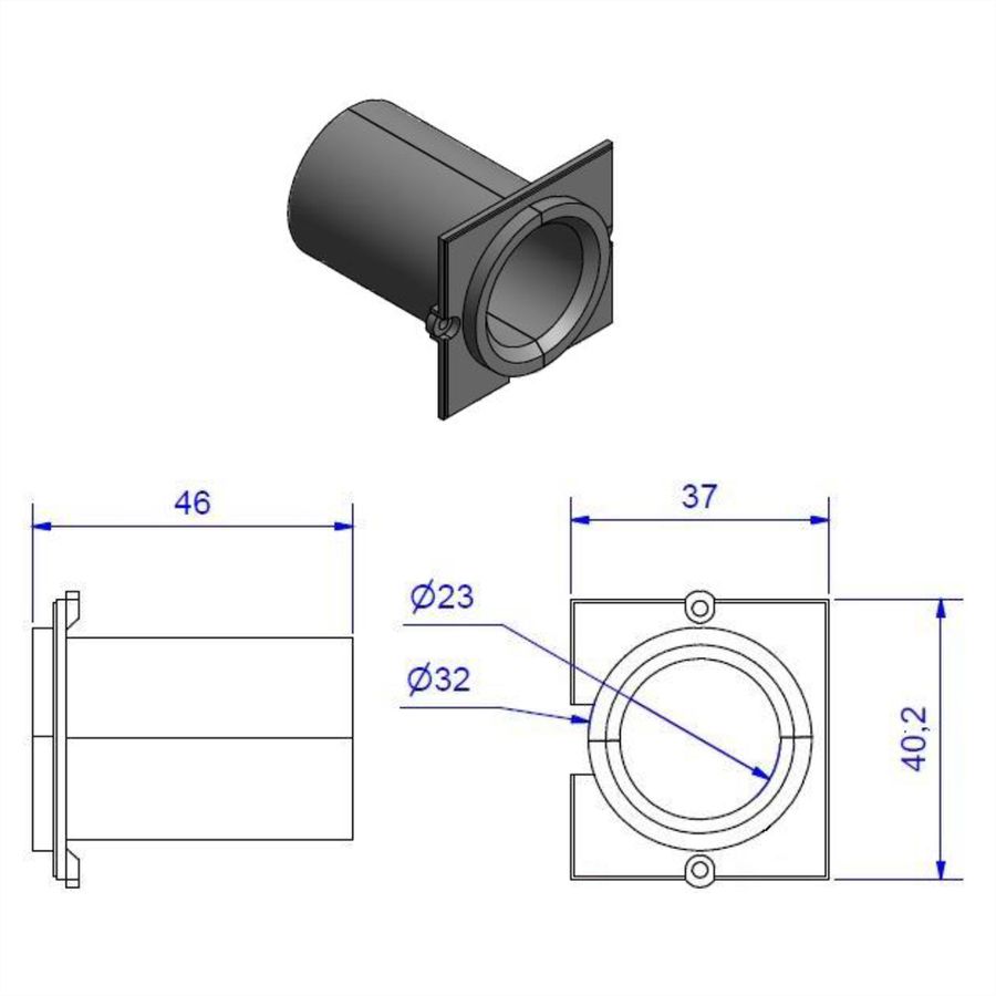 BACHMANN Custom Modul Kabeldurchführung VGA