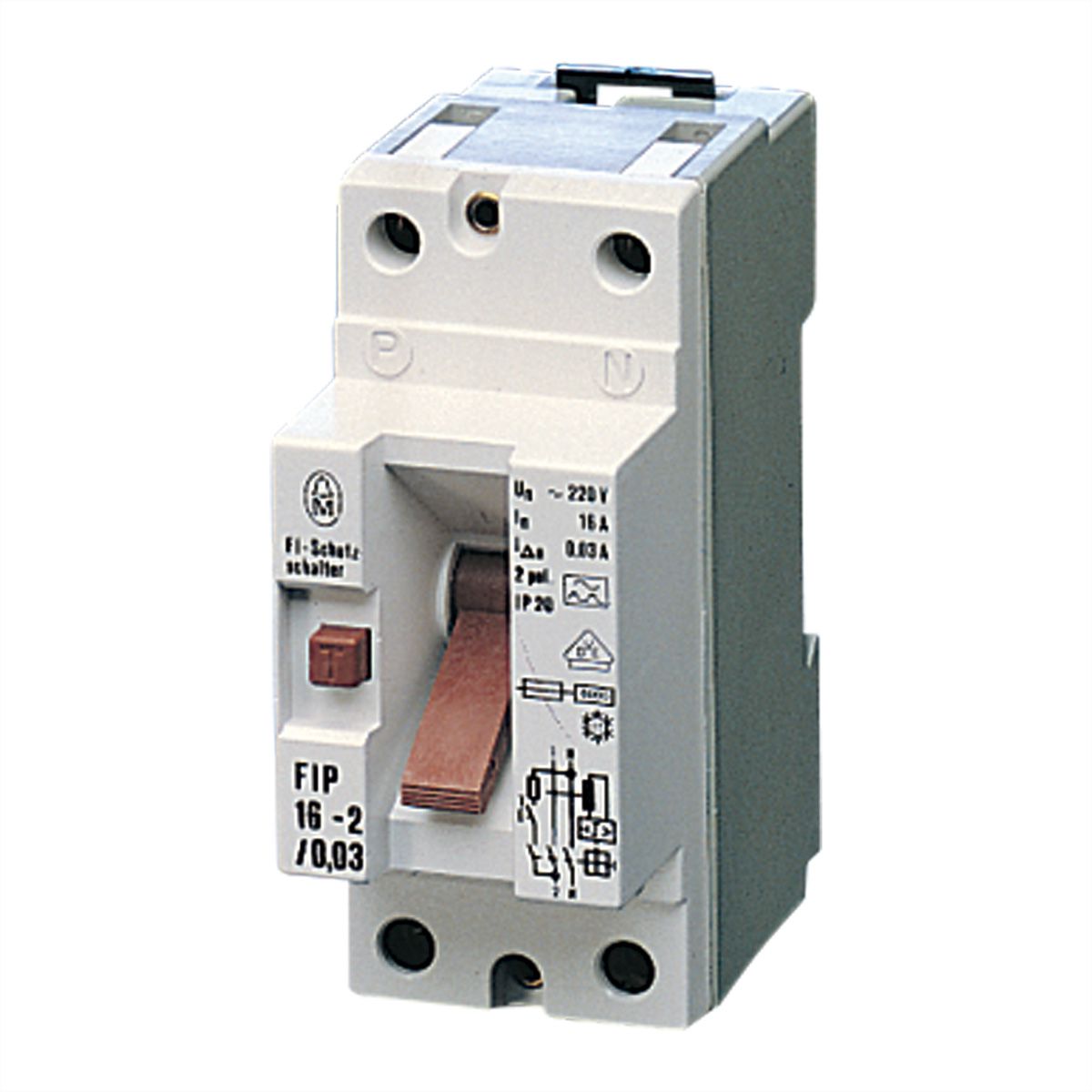 SCHROFF FI-Schutzschalter, 16 A, 30 mA - FI-SCHUTZSCHALTER 16A/30MA