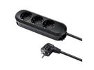 BACHMANN SMART Steckdosenleiste 3x Schutzkontakt, geschraubt, schwarz, 1,5 m