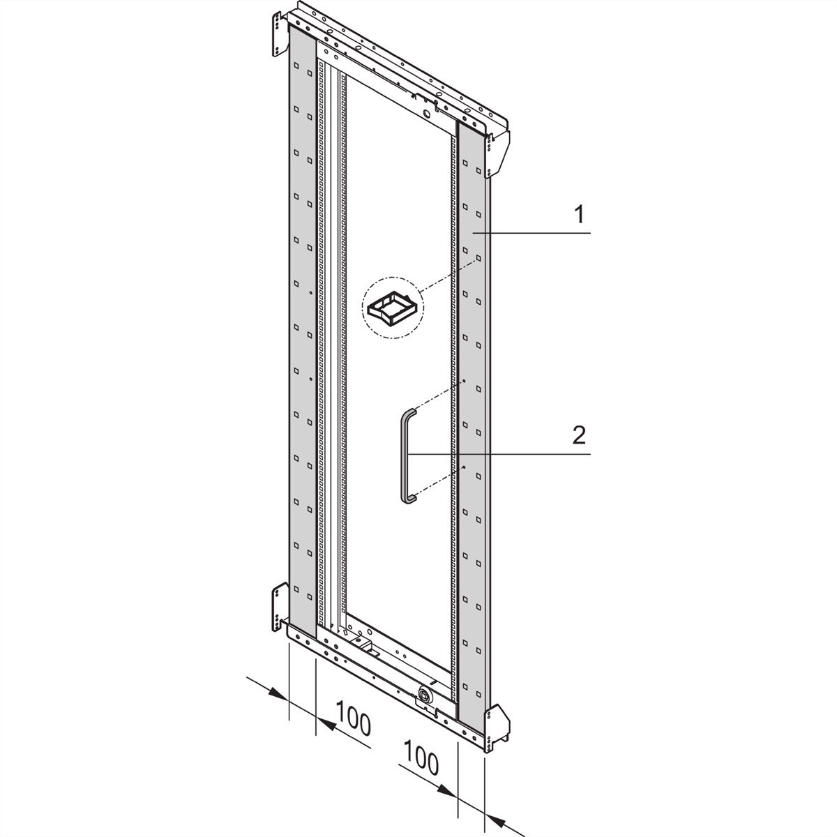 SCHROFF SCHWENKRAHM.BLENDE 33HE ASSY