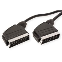 Scart Video-Kabel ST / ST, schwarz, 2 m