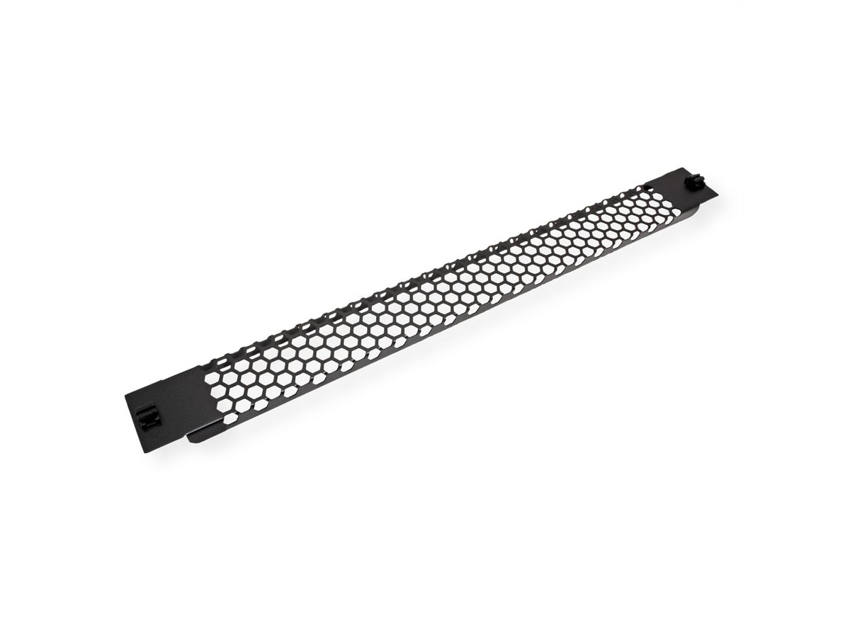 VALUE 19"-Belüftungsplatte Snap-in, 1 HE, schwarz