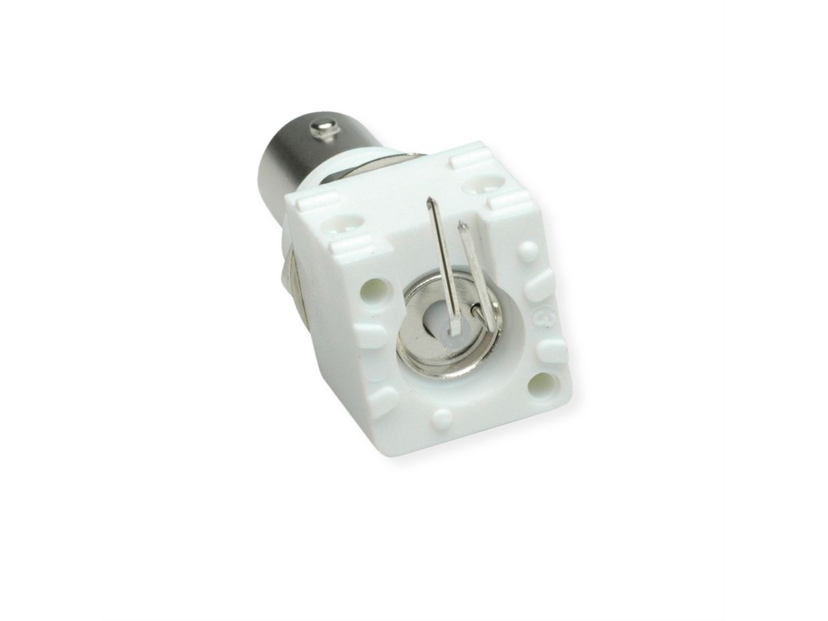 TELEGÄRTNER BNC-Einbaubuchse 50 Ohm, print abgewinkelt
