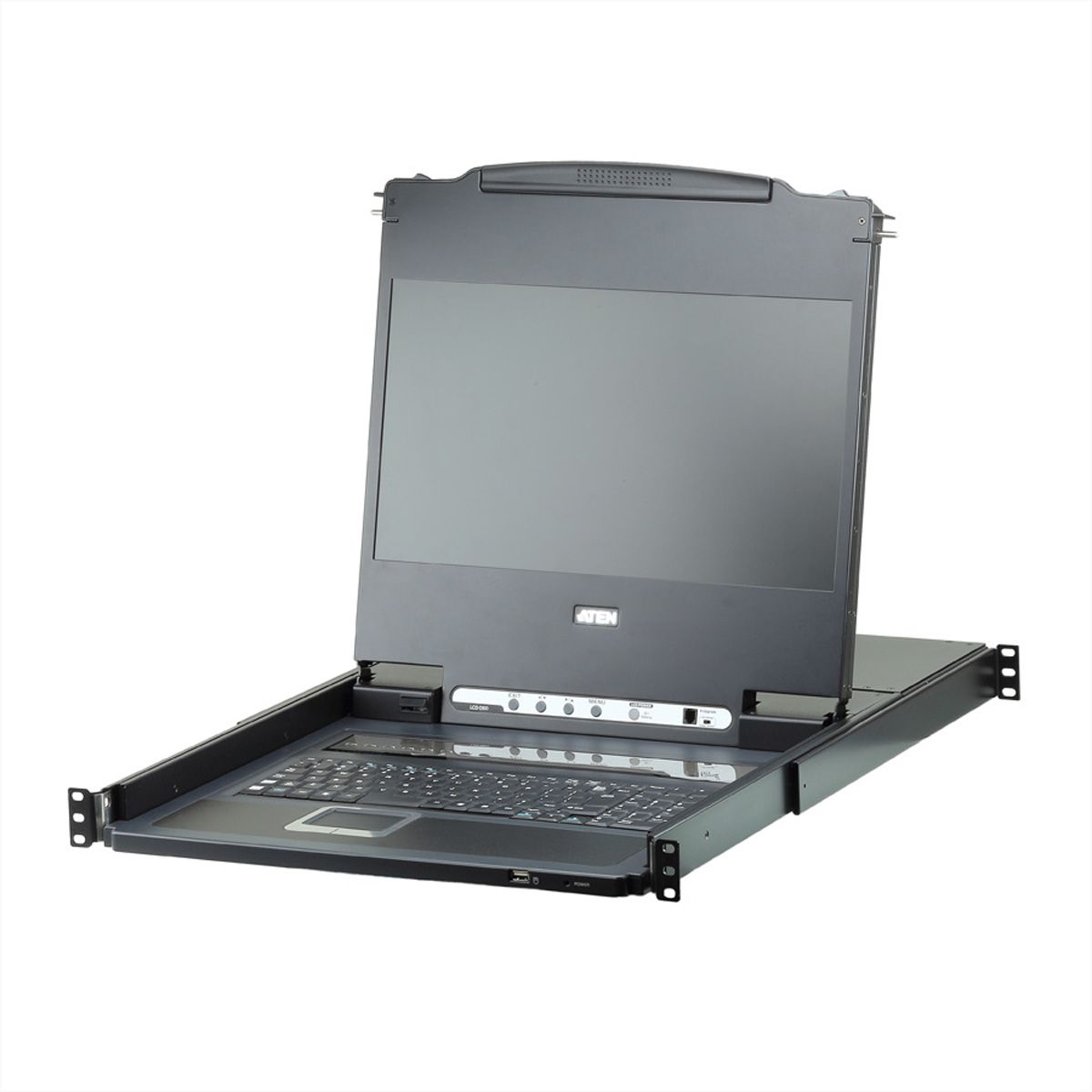 ATEN CL6708MW 43cm LCD KVM Switch, USB-DVI  8 Port, DE-Layout