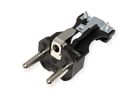 BACHMANN Vollgummi Stecker, französisches System, IP44, schwarz