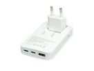 ROLINE USB Charger, schlank, mit klappbarem Euro-Stecker, 65W