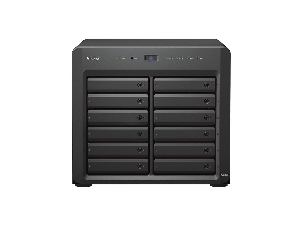 Synology DiskStation DS3622xs+ NAS Tower Eingebauter Ethernet-Anschluss Schwarz D-1531