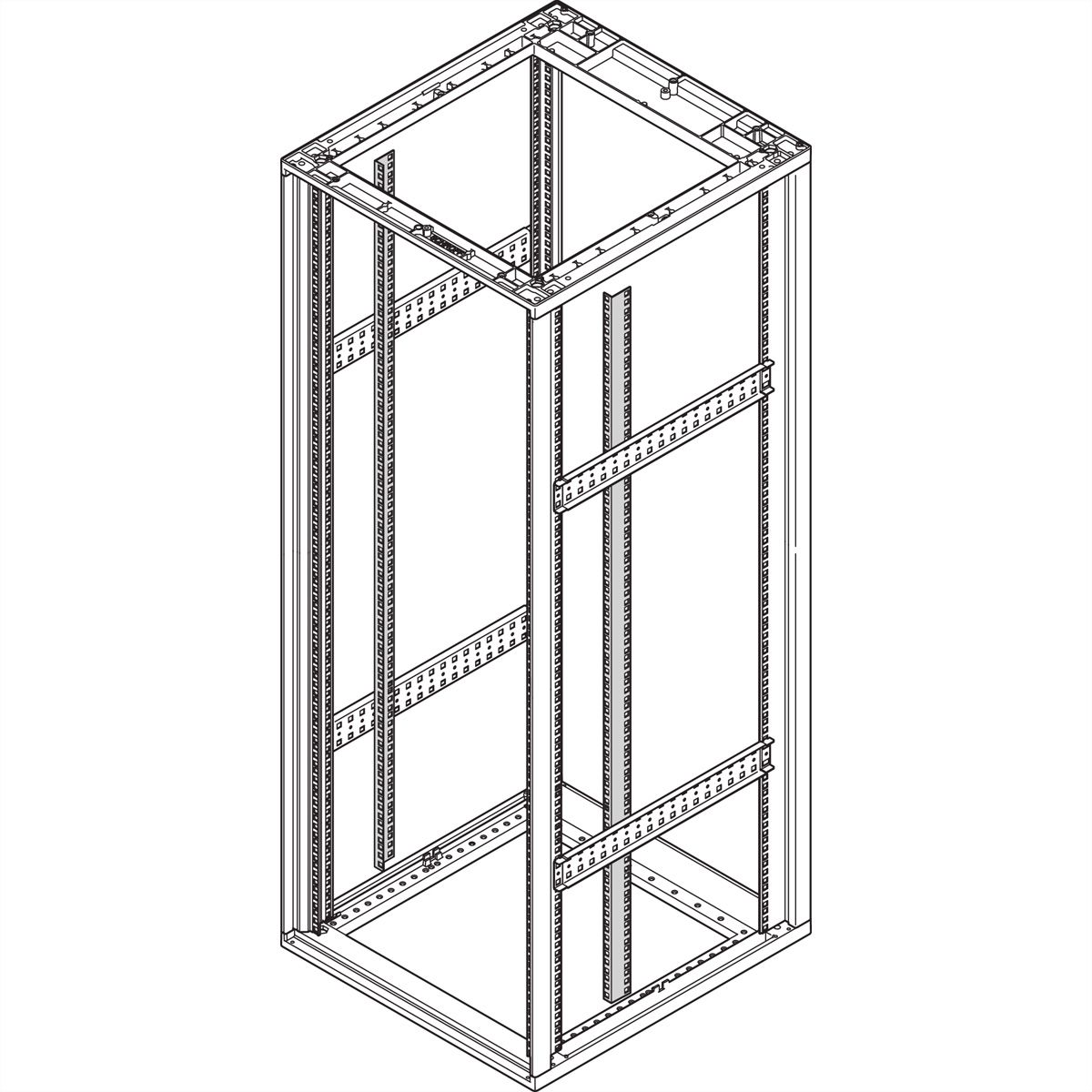 SCHROFF 19"RASTERPROFIL 6HE 7021 2X