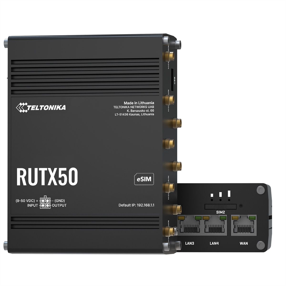 TELTONIKA RUTX50 5G/4G/LTE Industrie Router eSIM Version