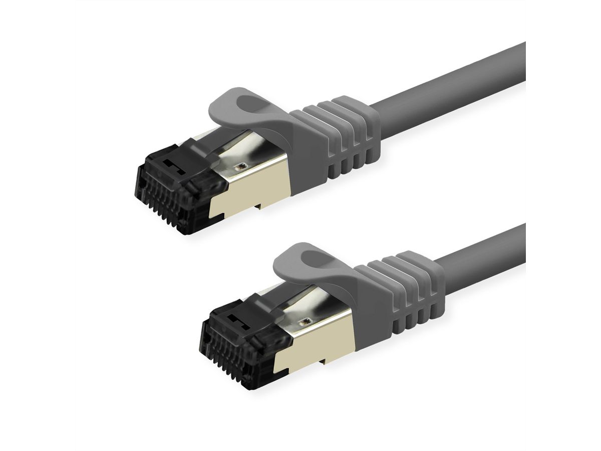 VALUE S/FTP-(PiMF-) Patchkabel Kat.8 (Class I), LSOH, Litzendraht, grau, 1 m