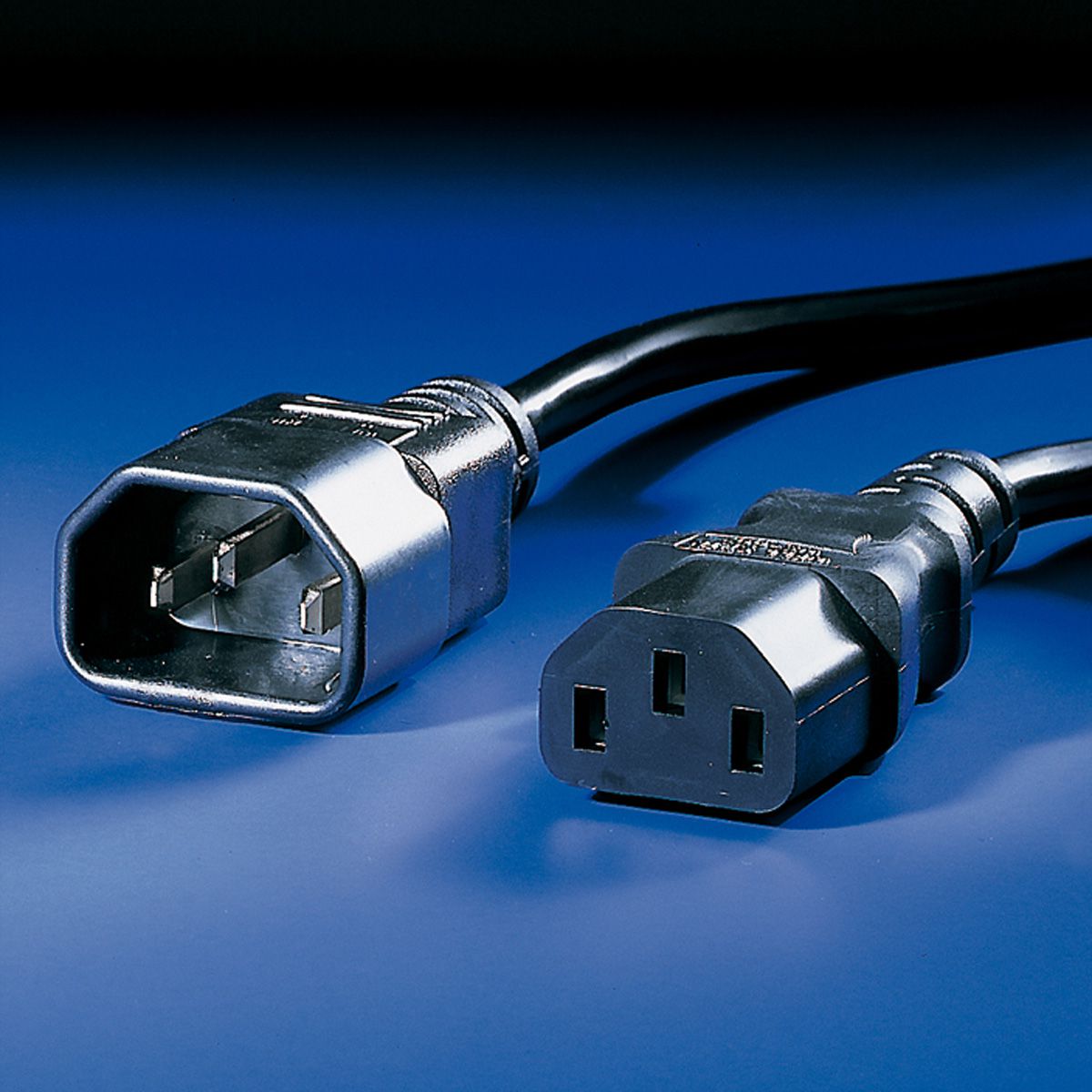 BACHMANN Kaltgeräte-Kabel 2,5m schwarz IEC320 C13-C14, H05VV-F 3G1,0mm, 2,5 m