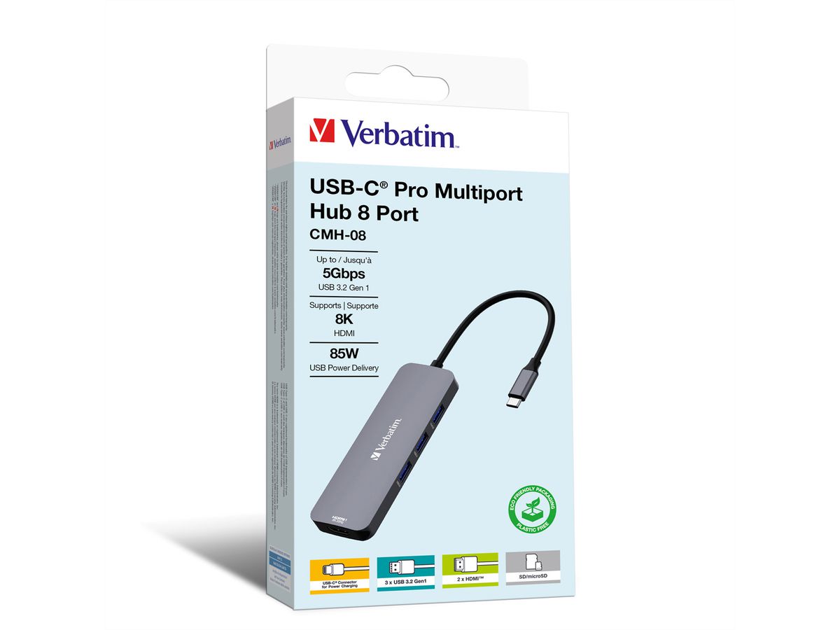 VERBATIM USB-C Multiport CMH-08