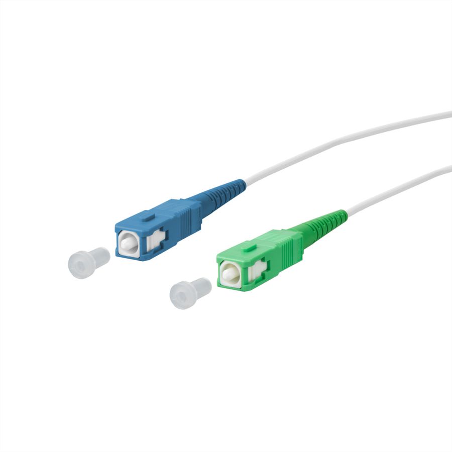 METZ CONNECT OpDAT Patchkabel, SC-S/SC-S APC OS2, 0,5 m