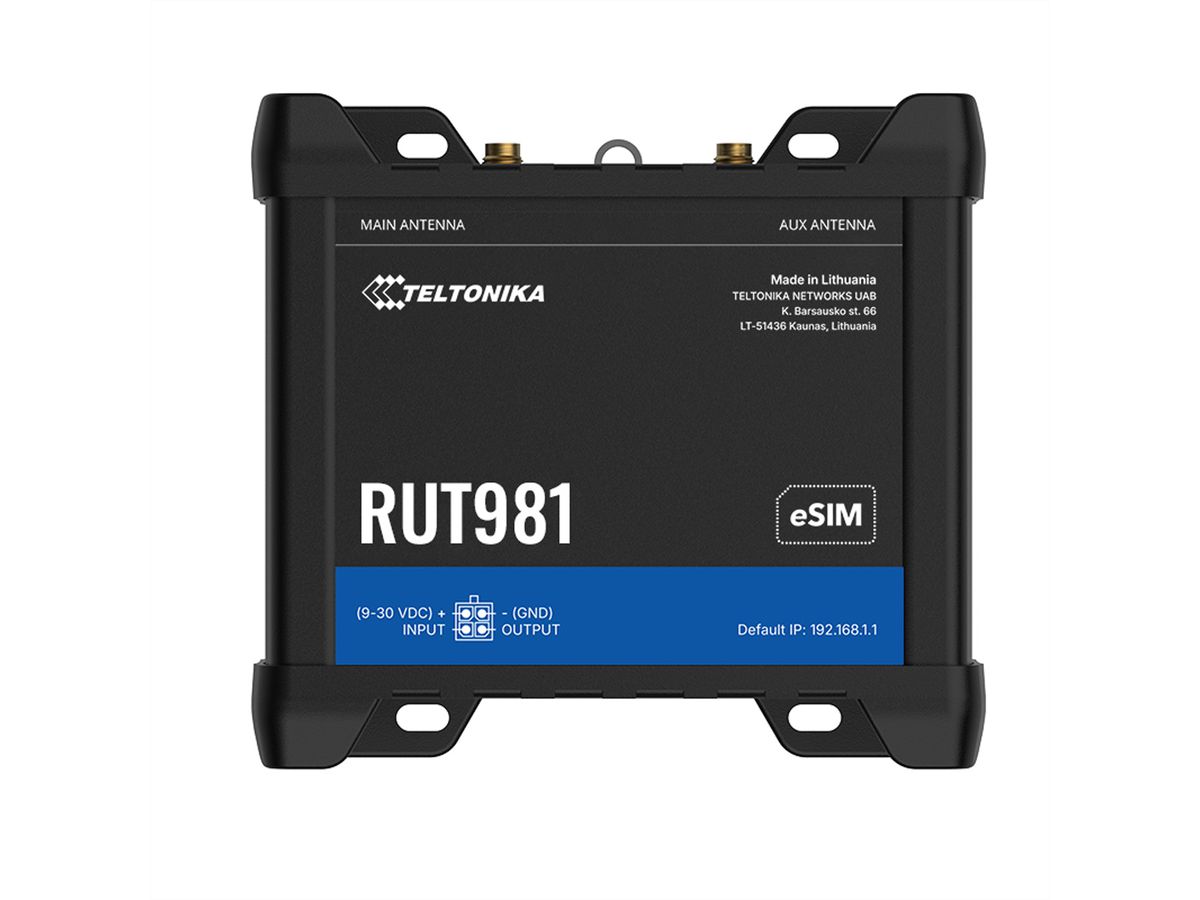 TELTONIKA RUT981 CAT4 LTE Router Dual SIM und eSIM